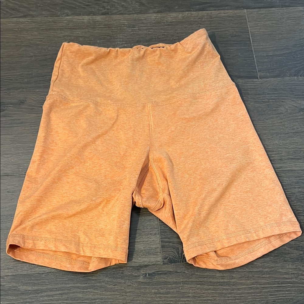 Strut This Orange Biker Shorts